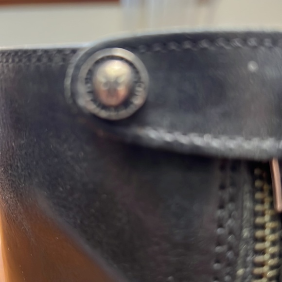 Frye Black Melissa Zip Back button boots - Picture 5 of 9